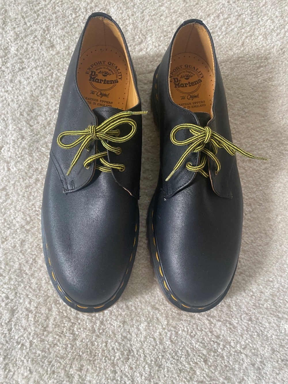Vintage Doc Martens 1461 3-Eyelet Oxford Shoes Black Men’s Sz 10 NEW